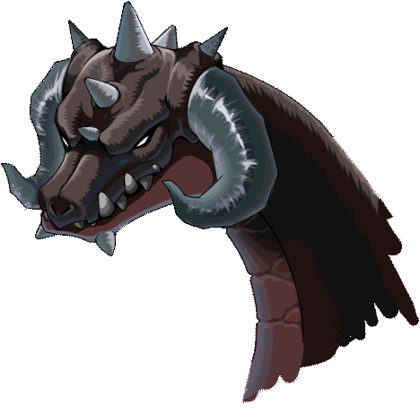 혼테일의 왼쪽 머리