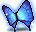Dancing Blue Butterfly