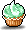 Melon Cupcake Hairpin