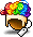 Casentino Rainbow Wig
