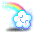 Fluffy Star Cloud Hairpin
