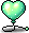 Green Heart Balloon