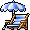 Blue Beach Chair