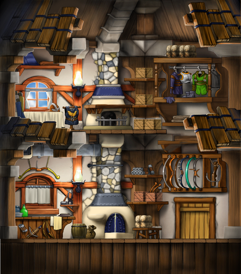 Henesys Weapon Store full background render