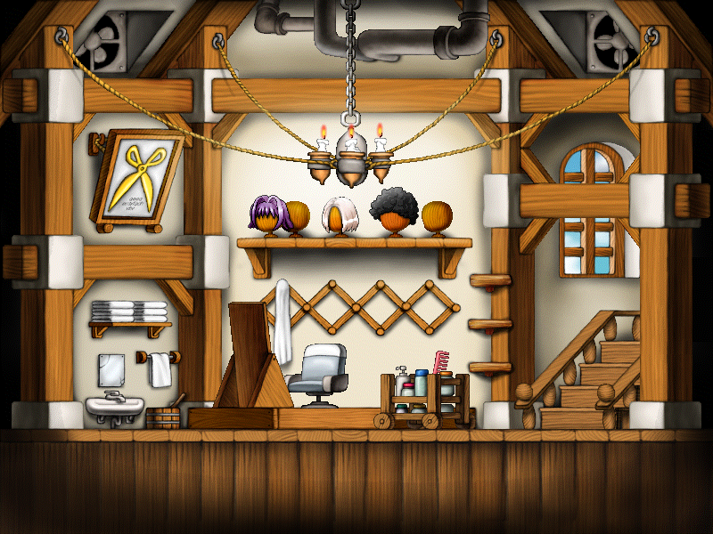 Henesys Hair Salon full background render