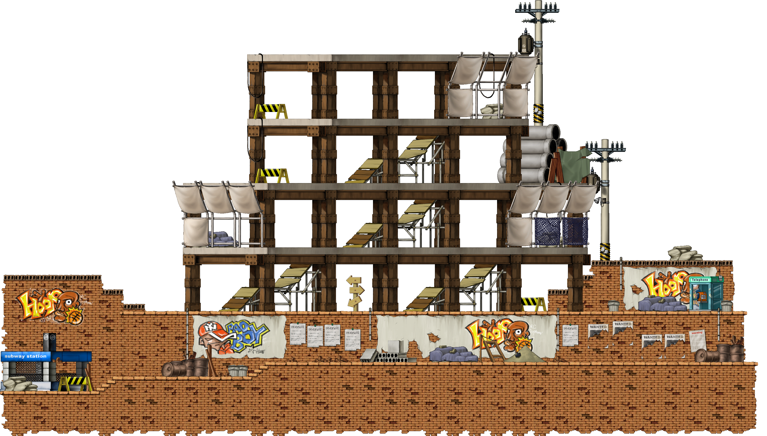 Construction Site North of Kerning City full background render