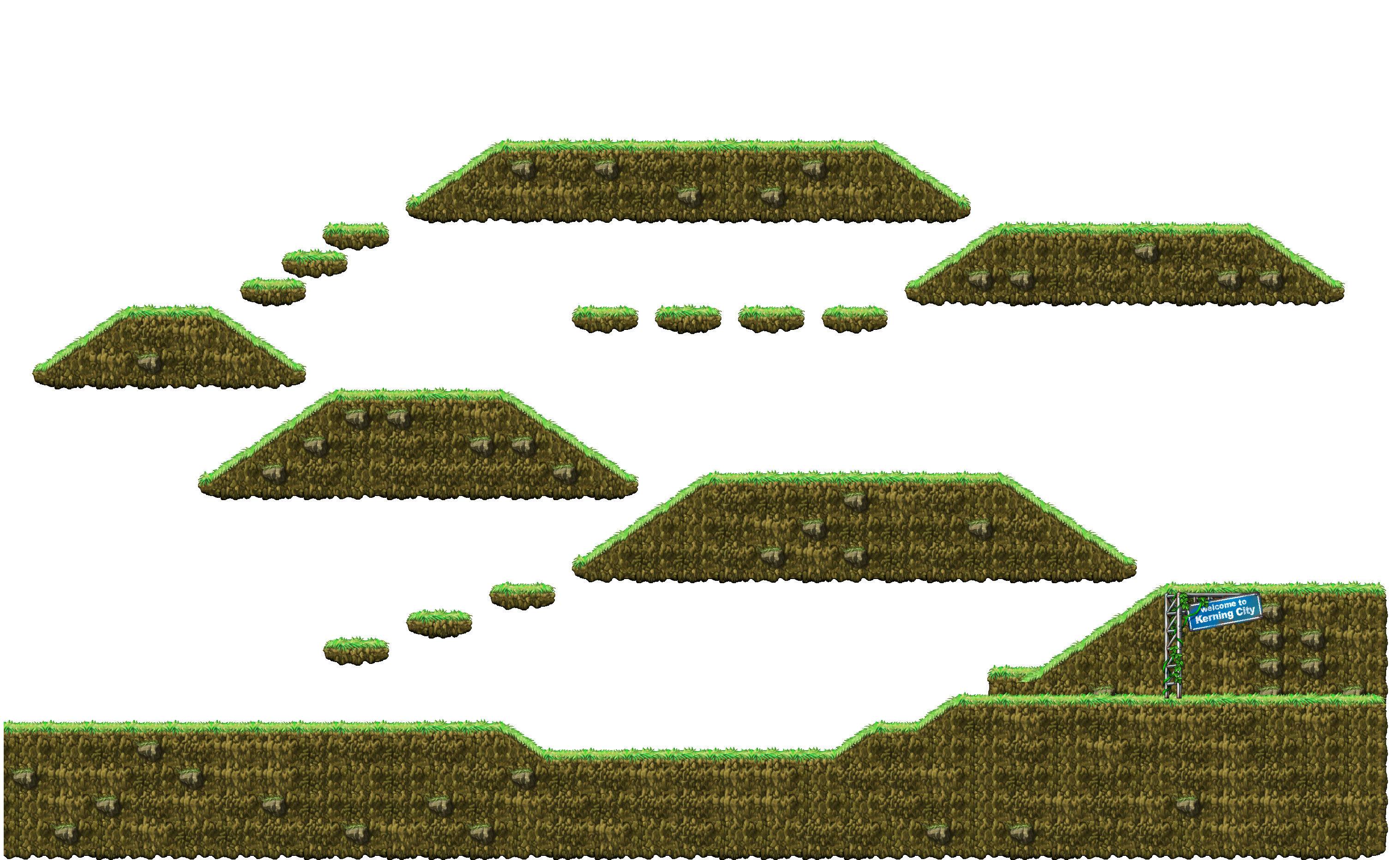 Kerning City Middle Forest I full background render