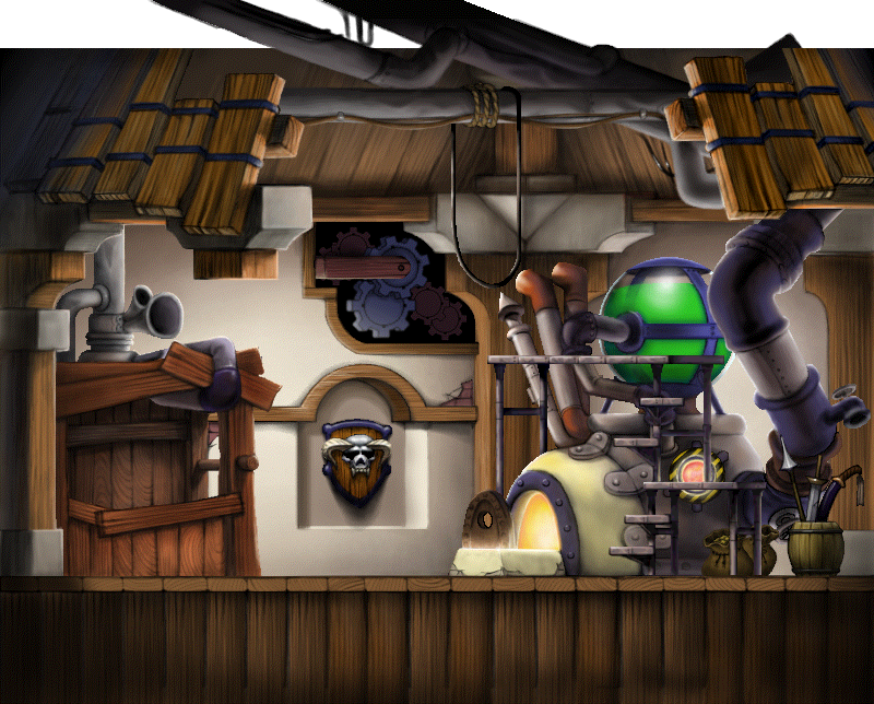 Lith Harbor Weapon Shop full background render