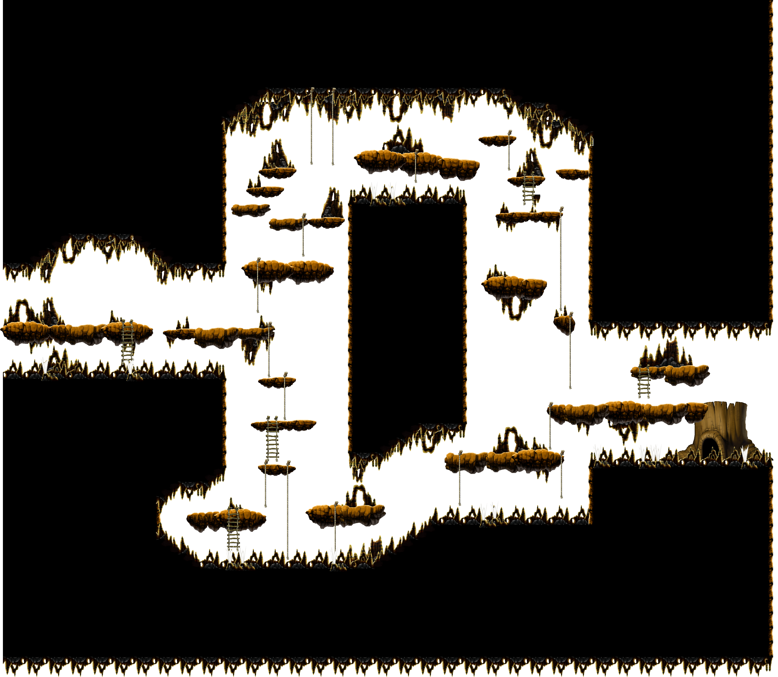 Deep Ant Tunnel II full background render