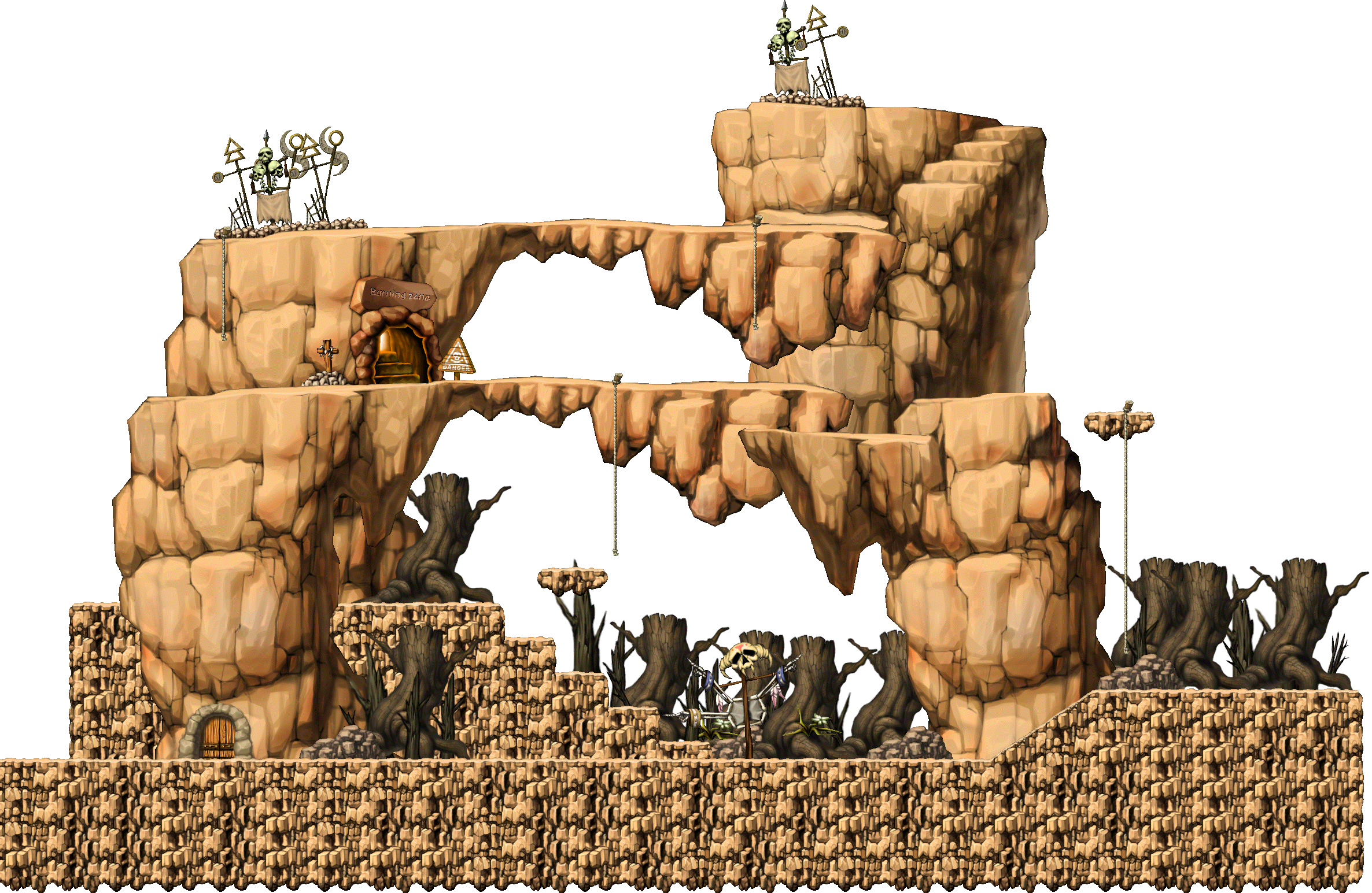 Deep Valley II full background render