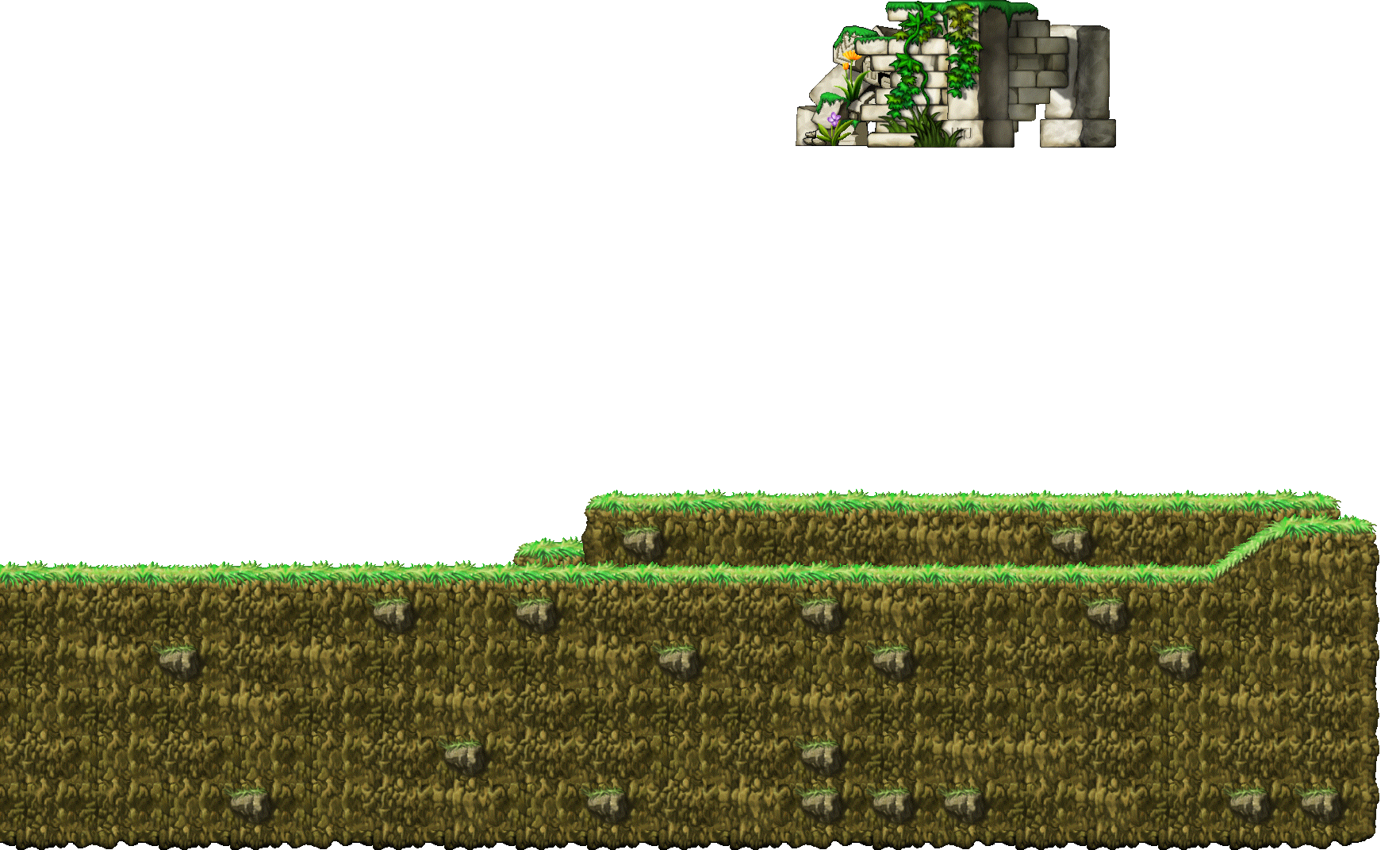Golem's Temple III full background render