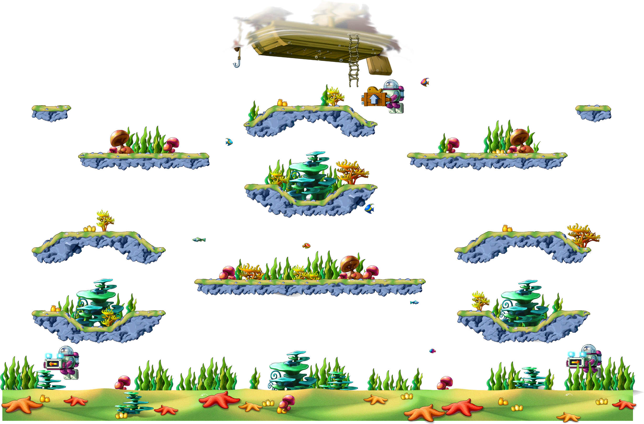Mushroom Coral Hill map render