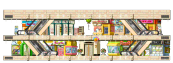 1階 2階 A区域のミニマップ