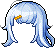 파란색 샤랄라 헤어