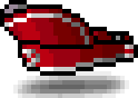 Red Upside-Down Visor