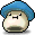Blue Mushroom Hat