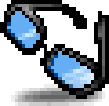 Blue Hard-Rimmed Glasses