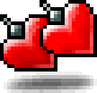Red-Hearted Earrings