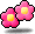 Pink-Flowered Earrings
