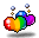 Heart Rainbow Earrings
