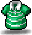 Green Striped Rugby Tee