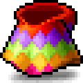 Rainbow Hooded Pancho