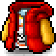 Red Skull Hooded Vest