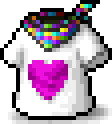 Pink Heart T-Shirt & Muffler