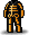 Orange Skull Overall