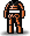 Orange Skull Overall