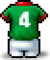 Mexico Soccer Uniform(No.4)