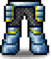 Blue Shouldermail Pants