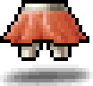 Red Shivermail Skirt