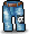 Painted Blue Jeans