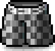 Black Checkered Shorts