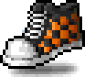 Orange Checkered Sneakz