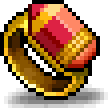 Red Pencil Label Ring