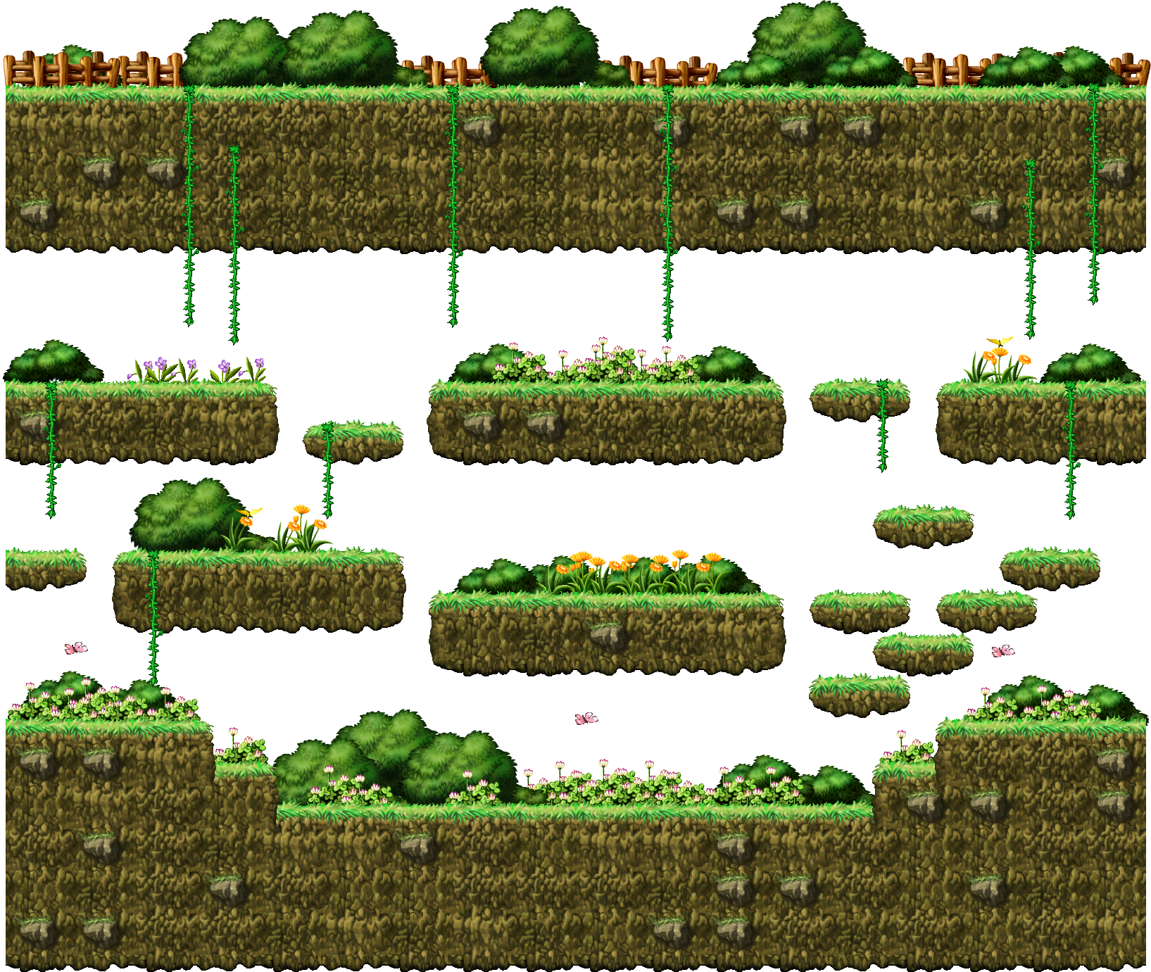 Snail Field of Flowers render