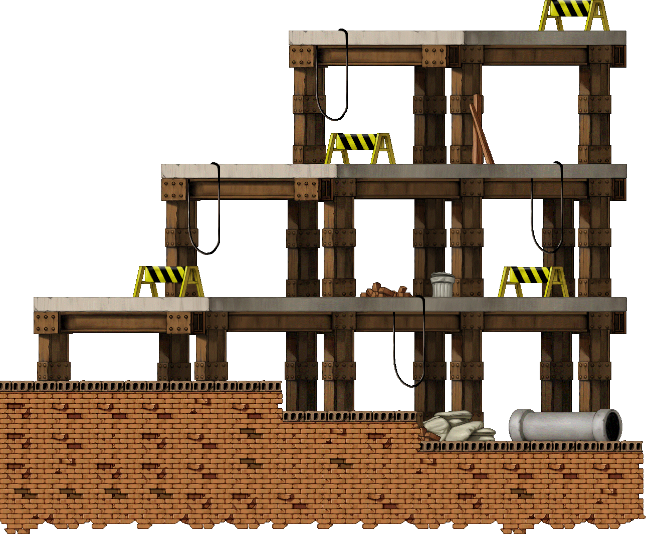 Caution Falling Down render