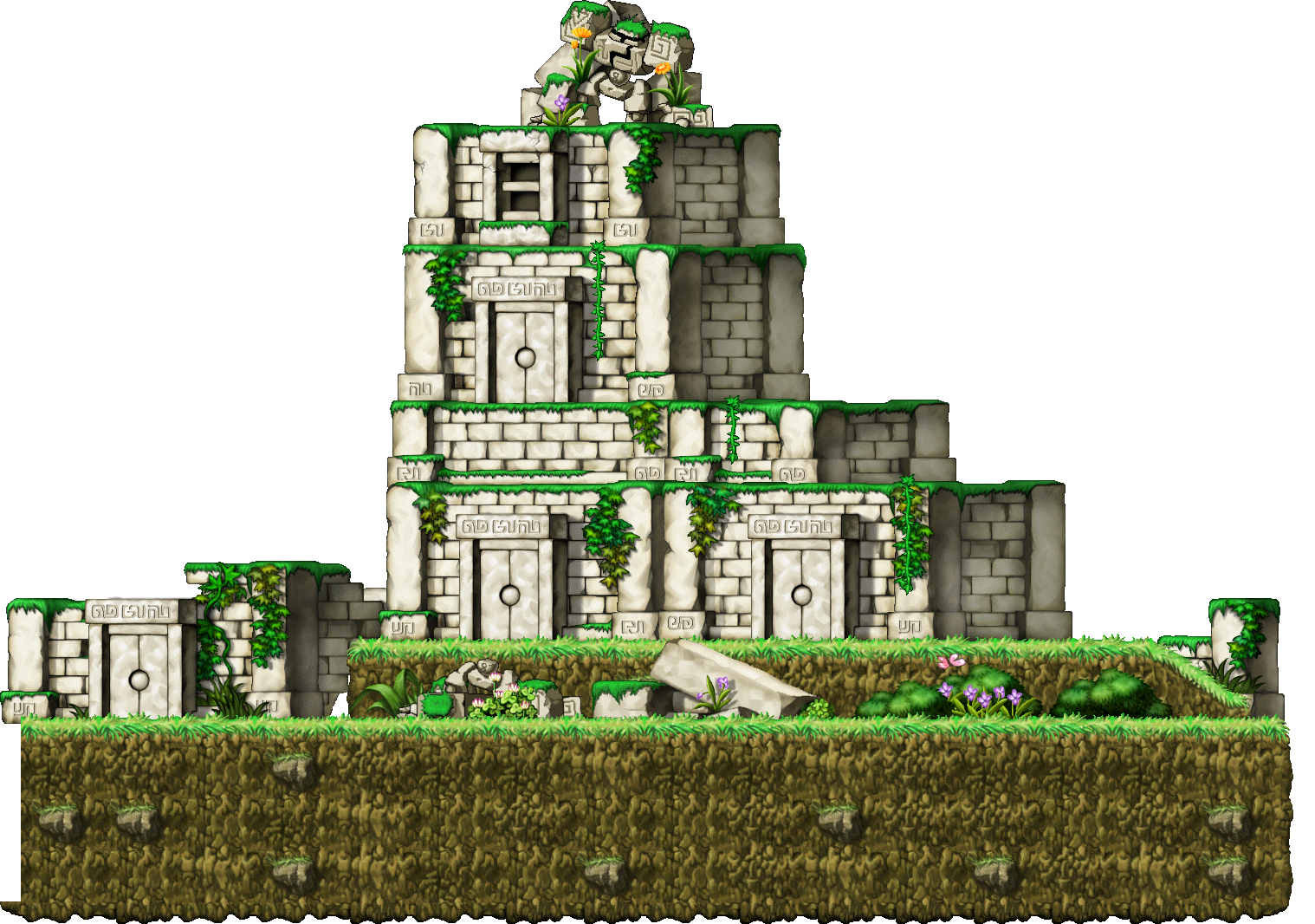 The Entrance of Golem's Temple render