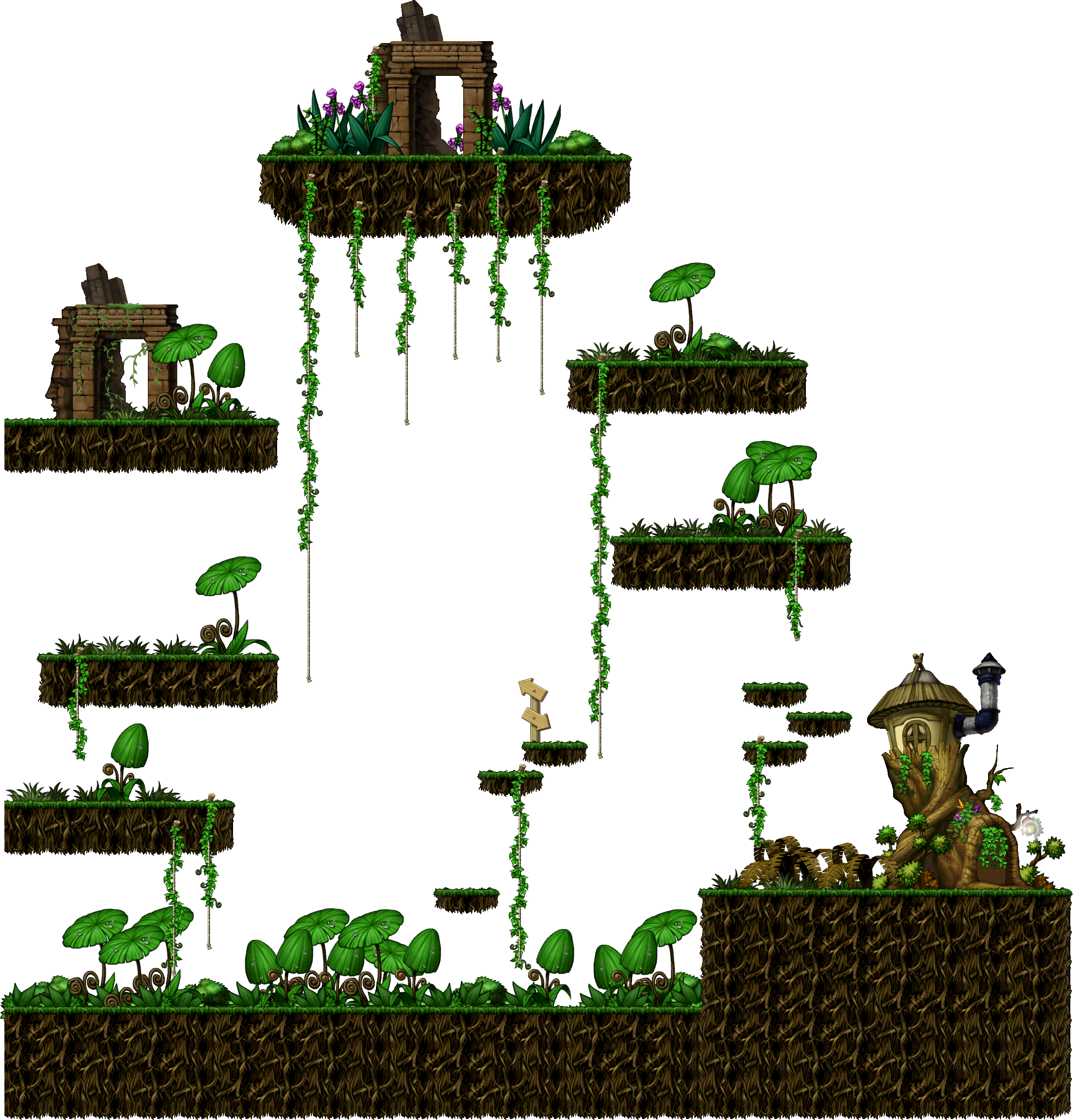 Damp Tree-Forest render