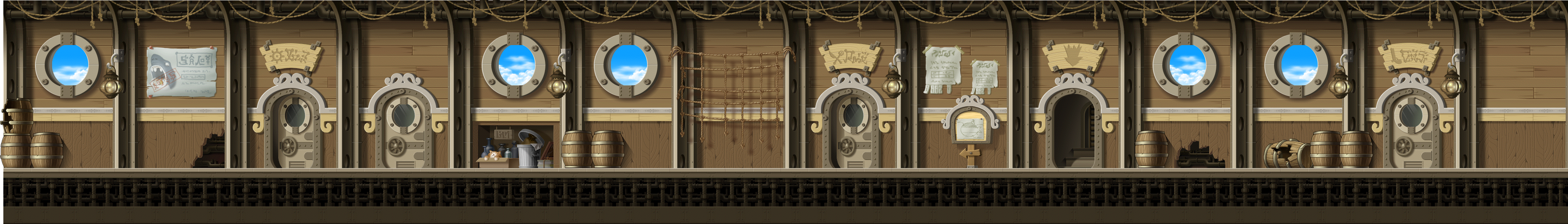 Top Floor - Hallway render