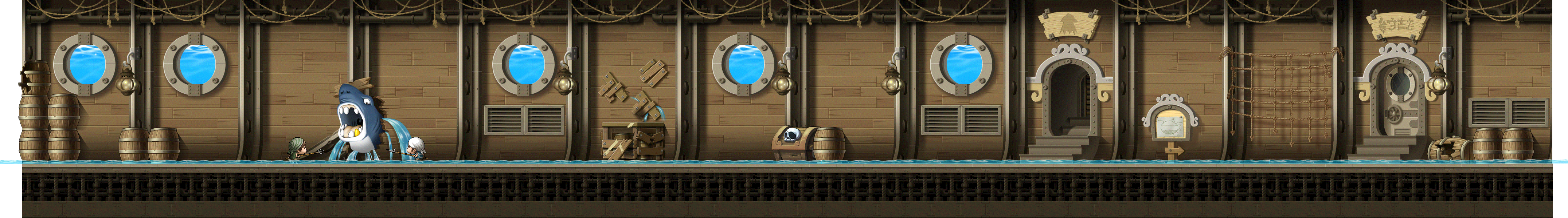 Bottom Floor - Hallway render