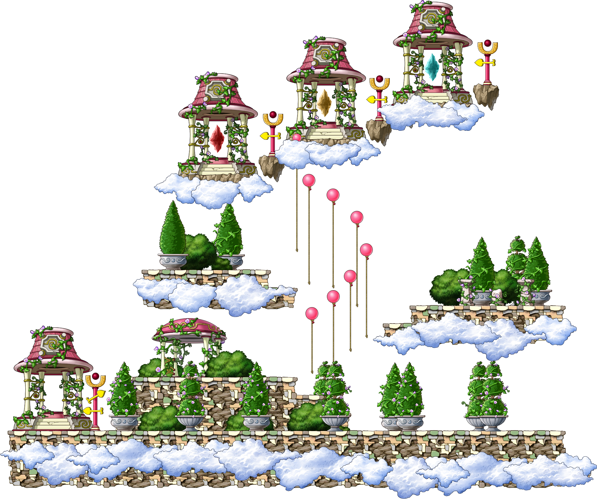 The Road to Garden of 3 Colors render