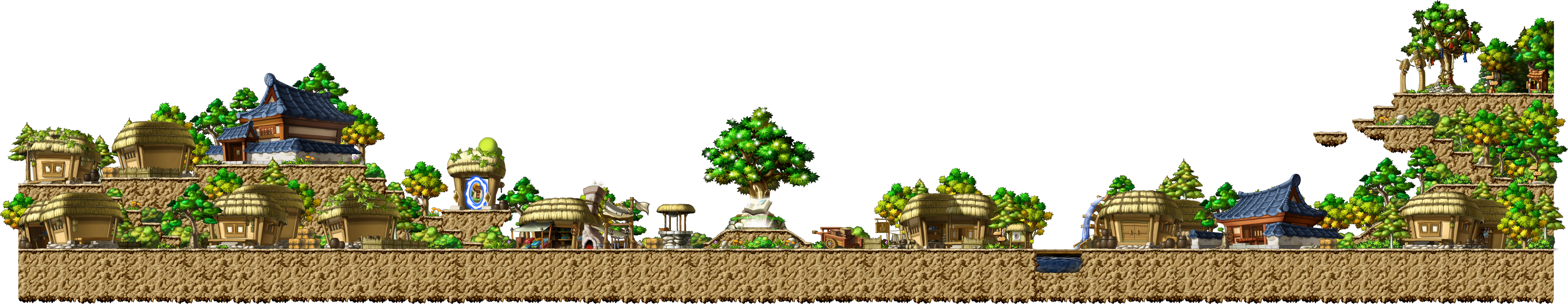 Korean Folk Town render