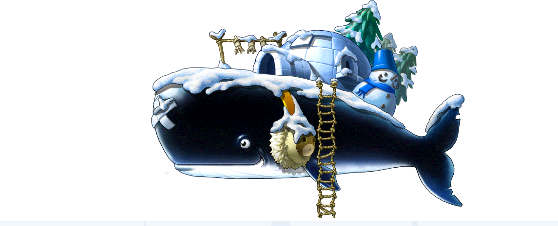 Snowy Whale's Island render