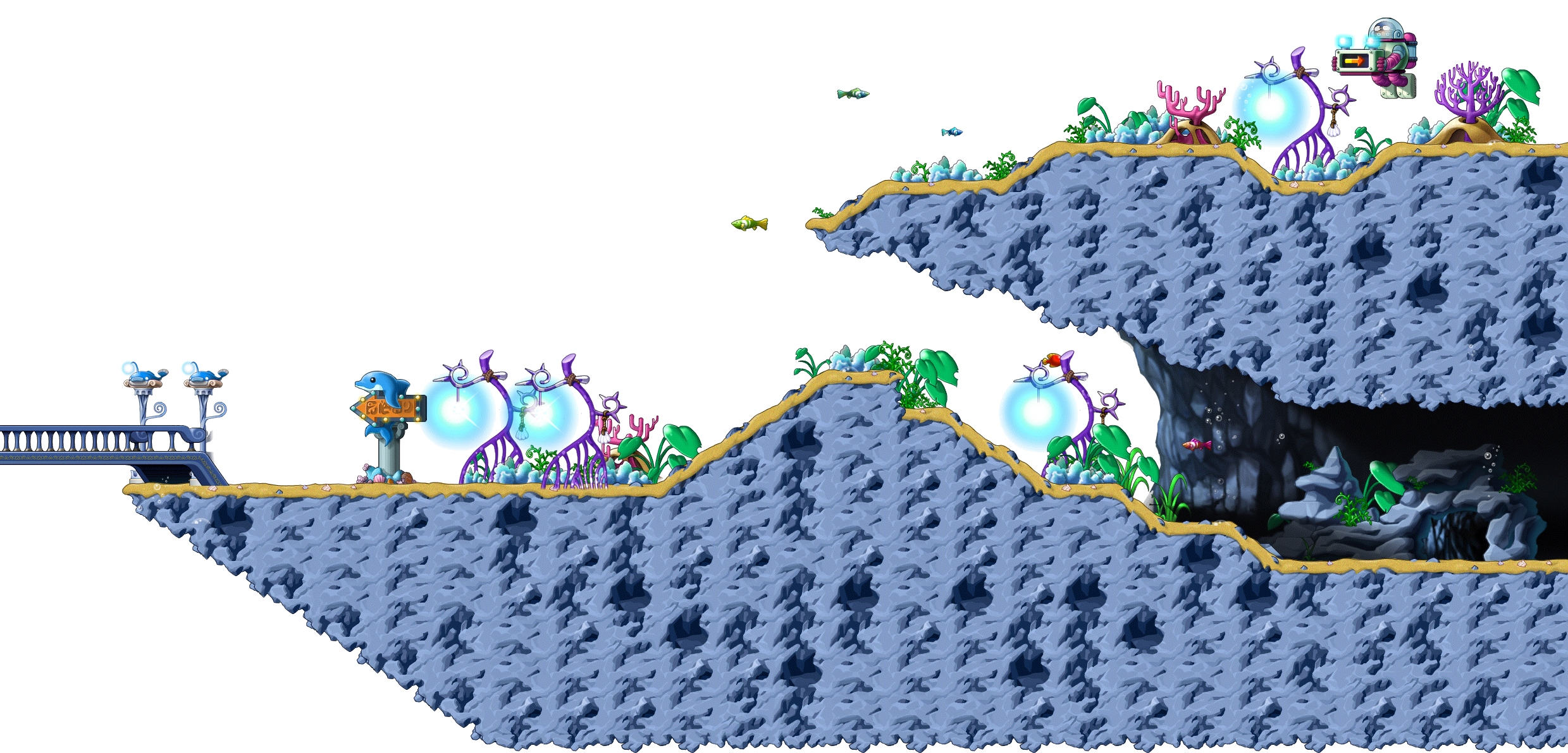 Forked Road : East Sea render