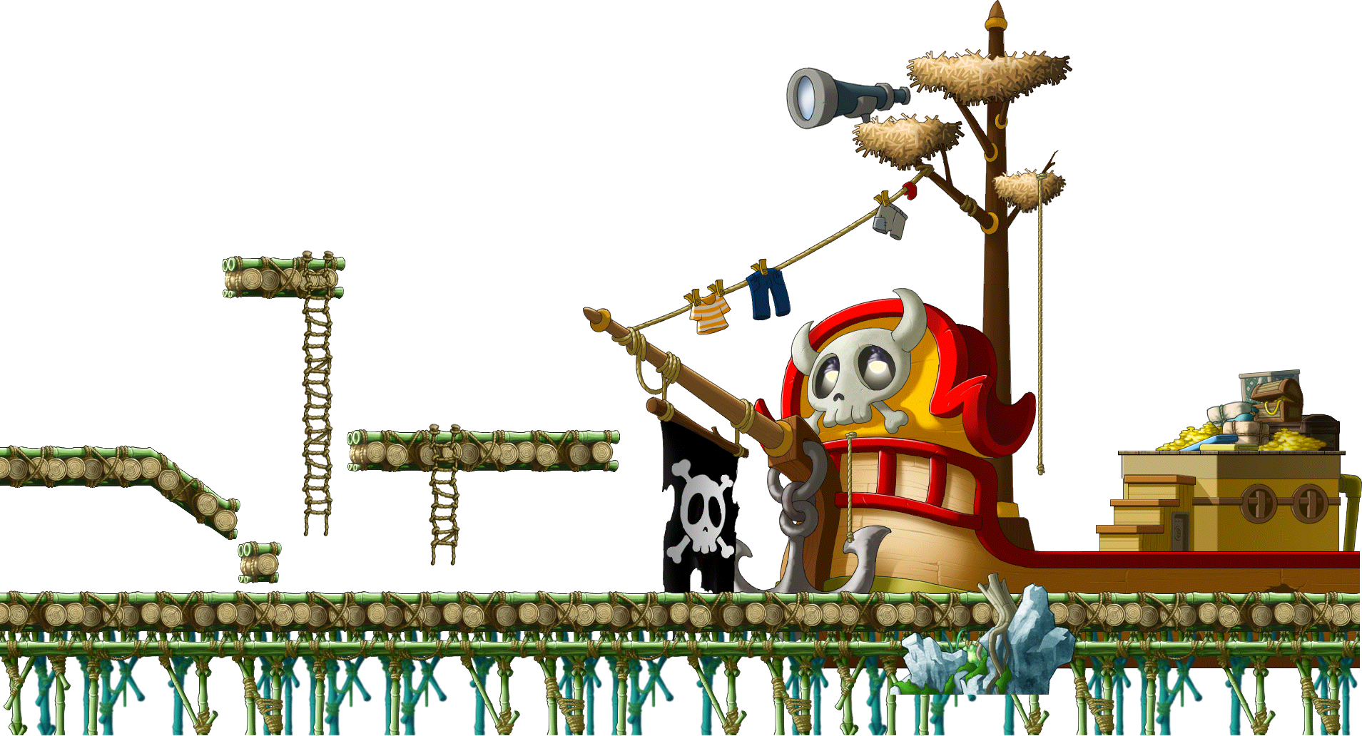 Red-Nose Pirate Den 1 render