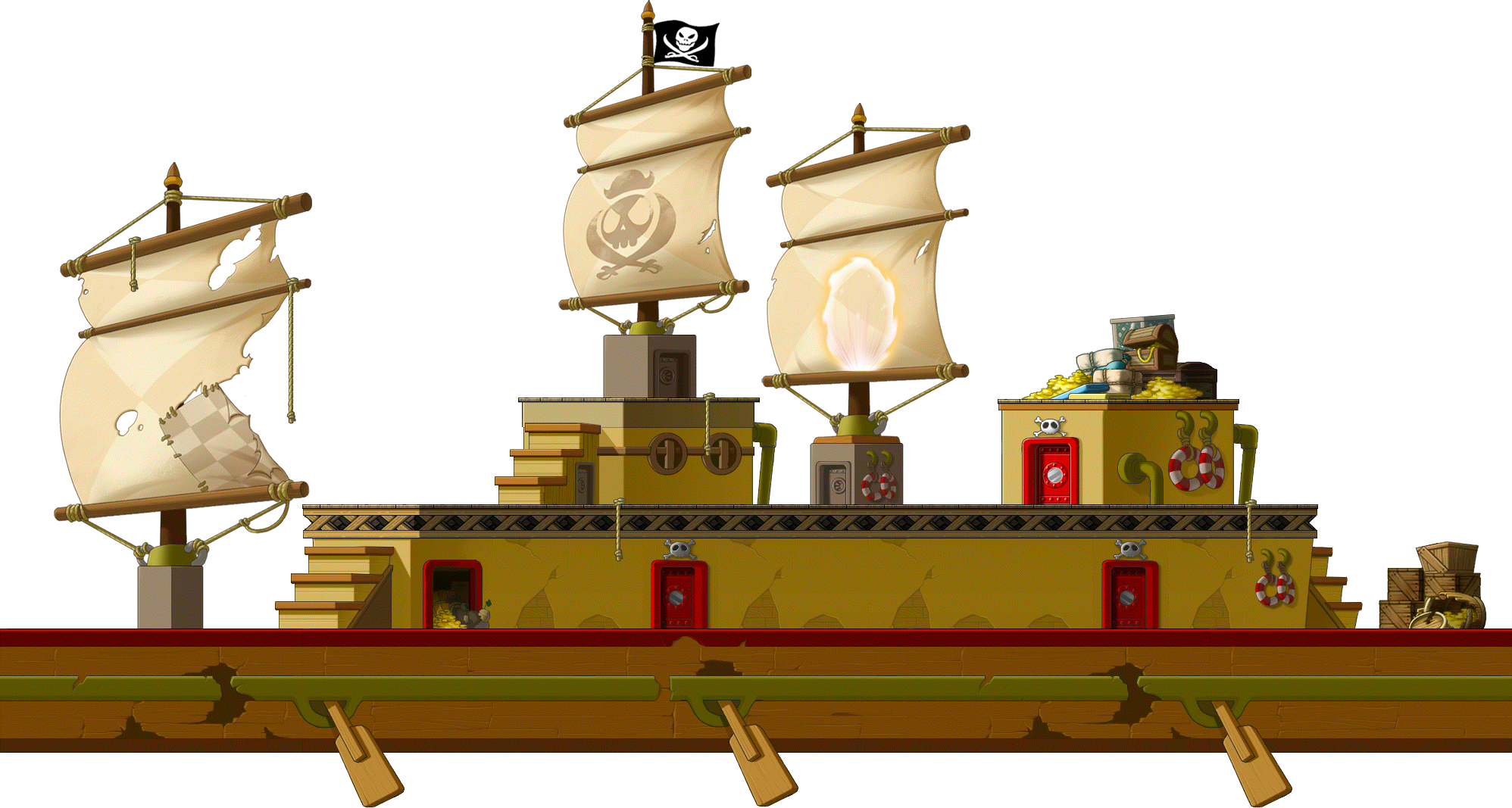 Red-Nose Pirate Den 2 render