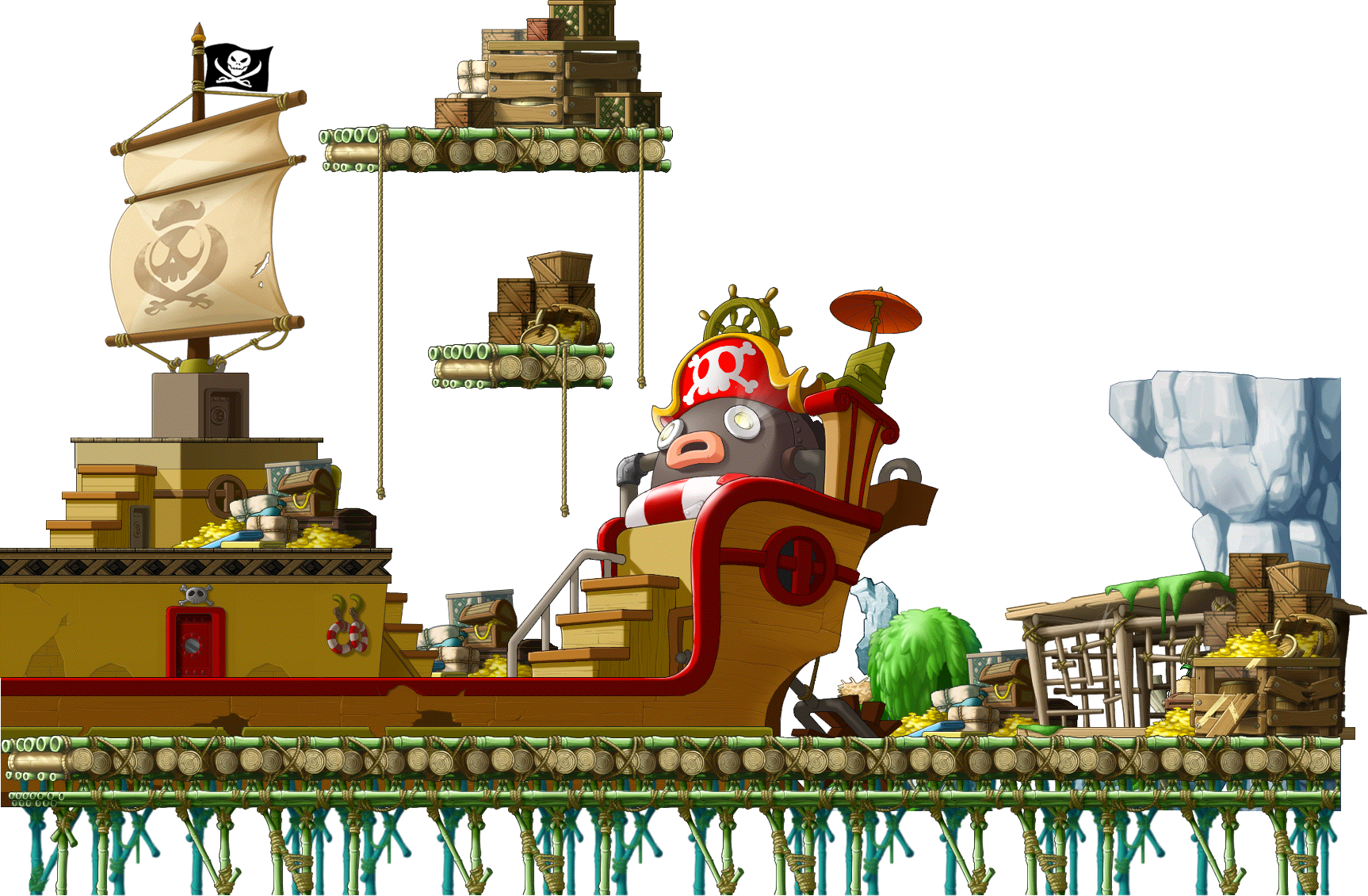Red-Nose Pirate Den 3 render